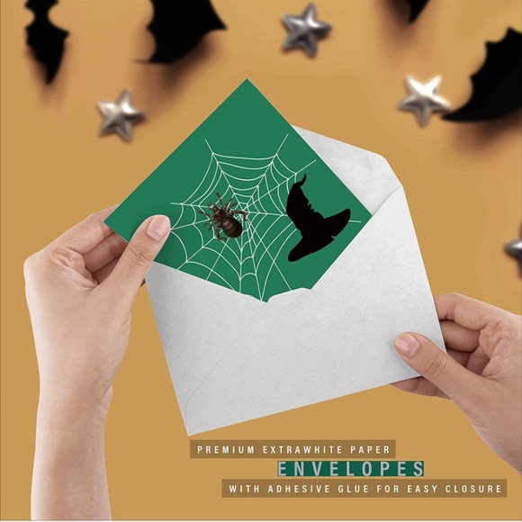 Easykart Labels 24 Halloween Cards Assortment - Picture 6 of 9